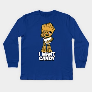 Cute Candy Lover Candy Lover Superhero Funny Meme Kids Long Sleeve T-Shirt